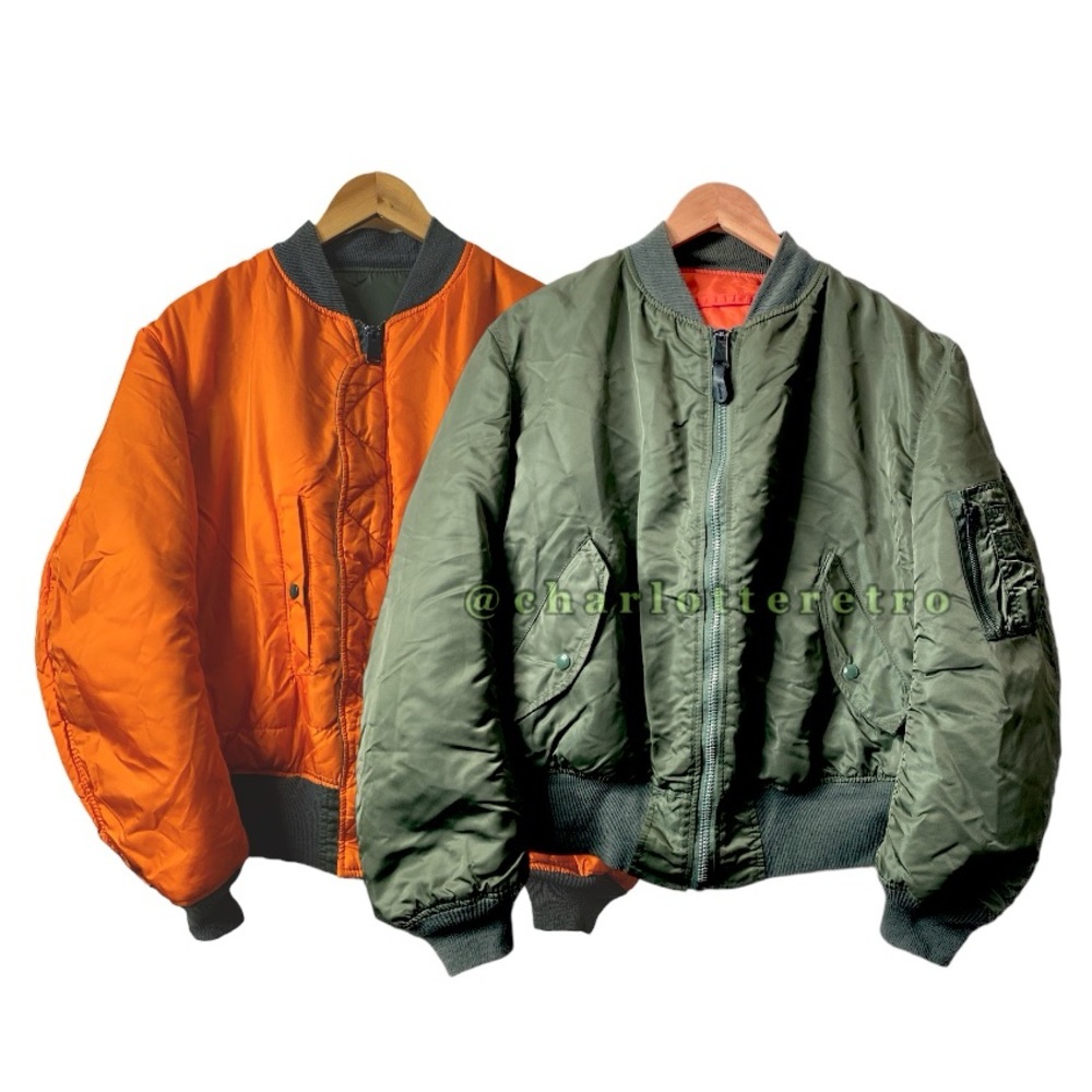 vtg Alpha Industries • USAF Flight Jacket • MIL-J-827901